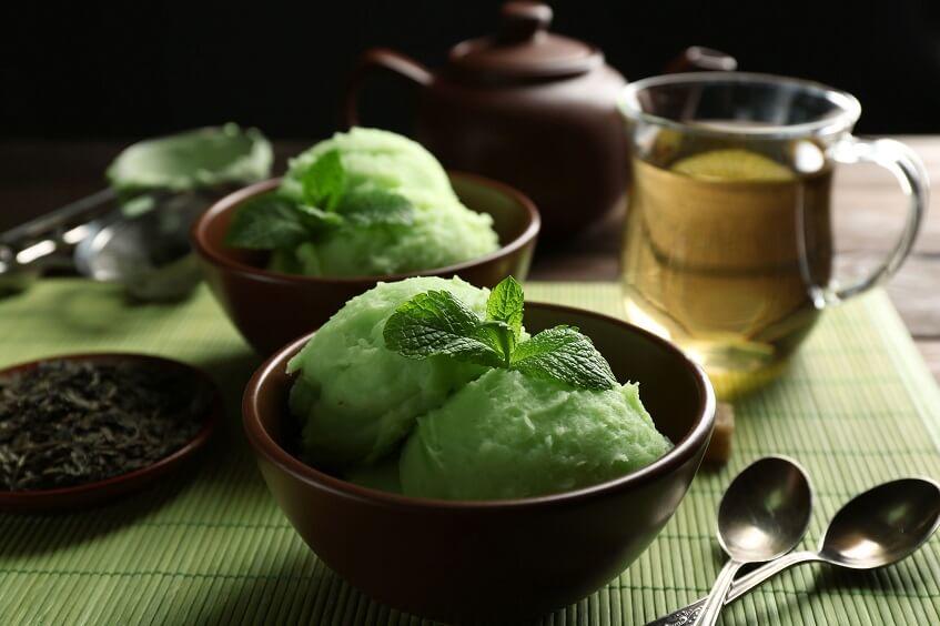 New green tea yogurt