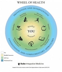 The Wheel of Health from Duke Integrative Medicine